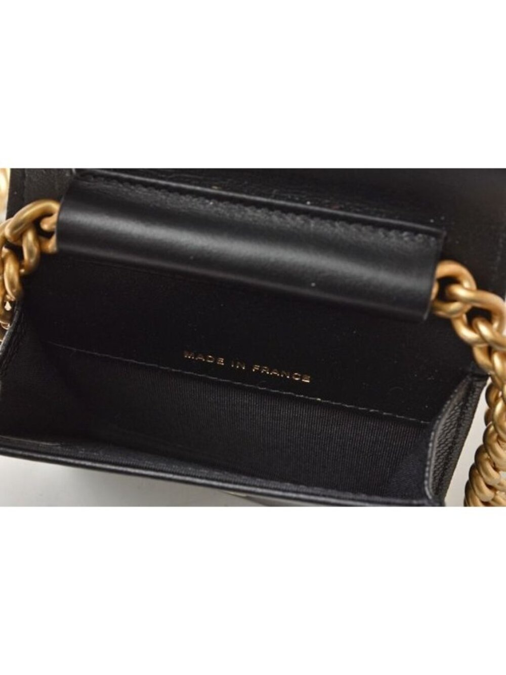 Chanel Belt Bag Coin Case Chain Pouch Boy Black Gold Hardware - Picture 9 of 10
